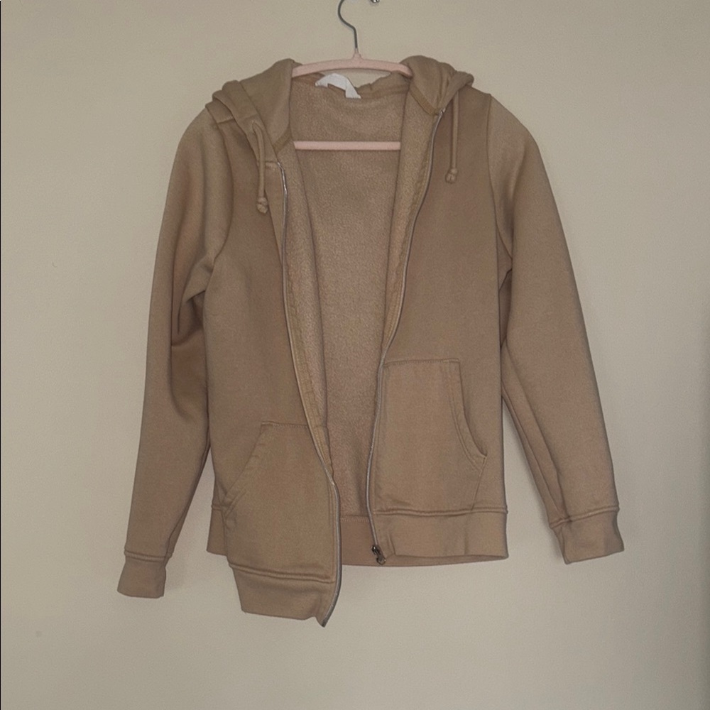 Women's Long Sleeve Tan Hoodie